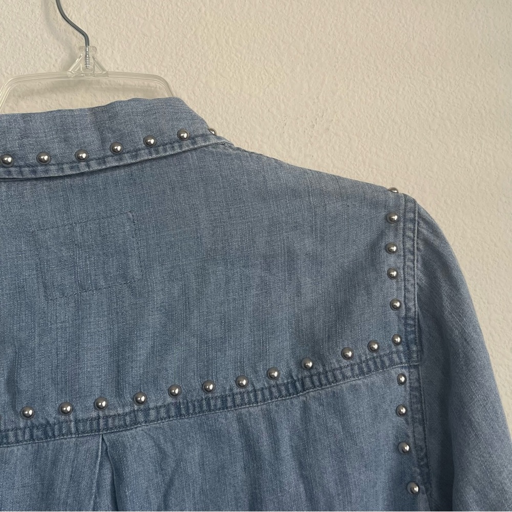 Rails Metal Studs Button Down Long Sleeve Shirt - image 7